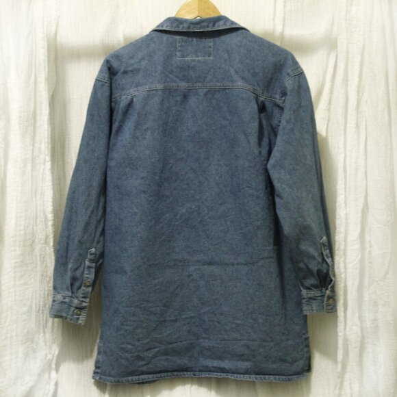 Vintage Express Jeans Denim Zip Jacket / Shacket M - Picture 2 of 8